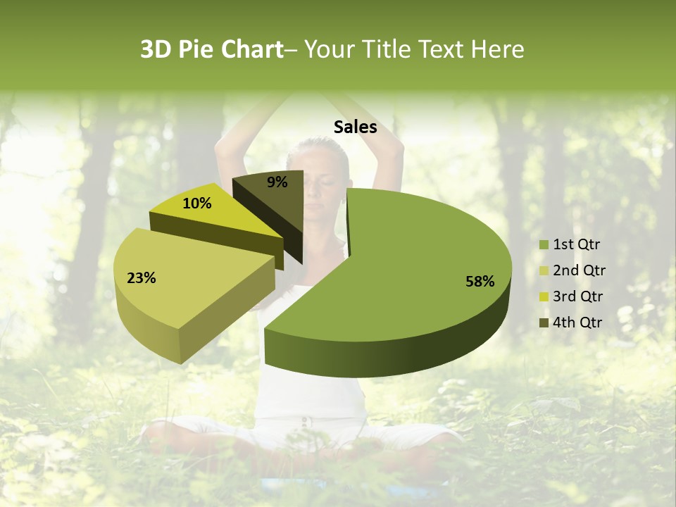 Beautiful Peaceful Girl PowerPoint Template