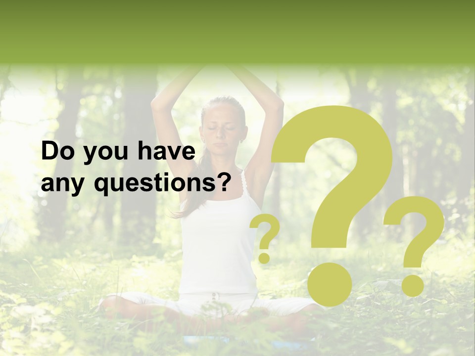 Beautiful Peaceful Girl PowerPoint Template