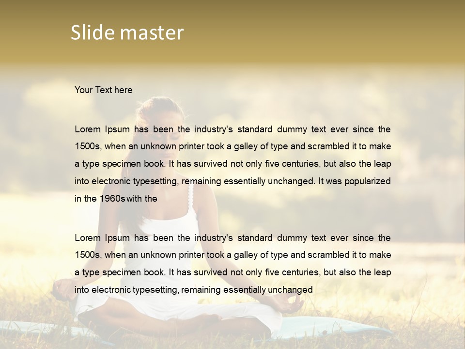 Natural Serene Peaceful PowerPoint Template