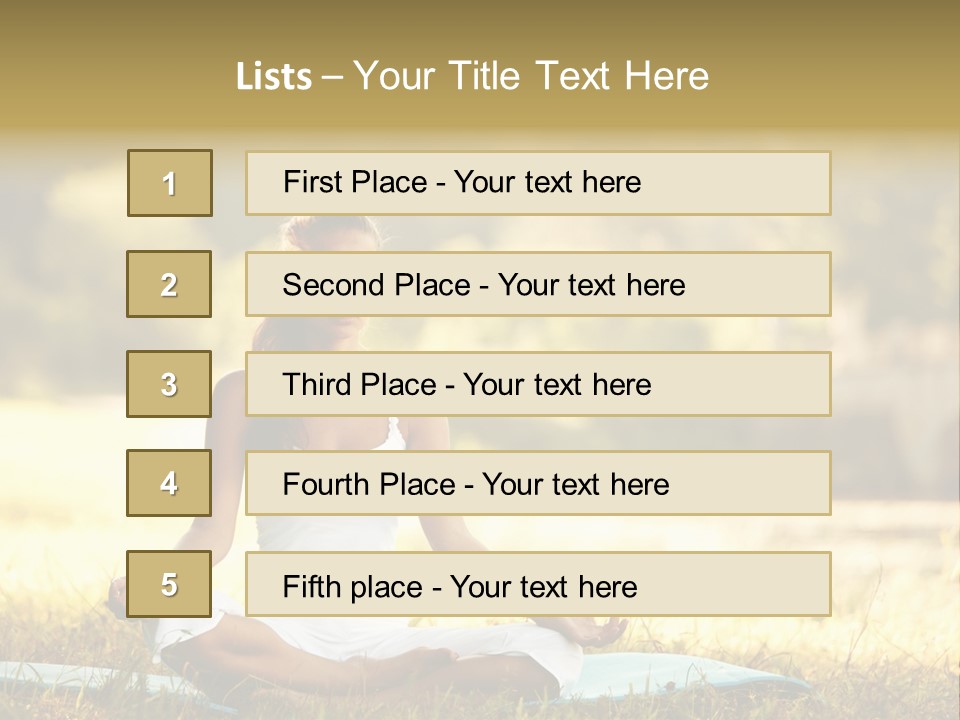 Natural Serene Peaceful PowerPoint Template