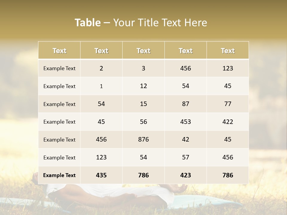 Natural Serene Peaceful PowerPoint Template