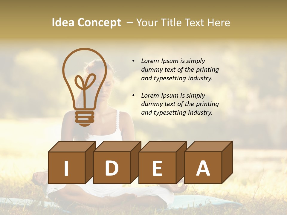 Natural Serene Peaceful PowerPoint Template