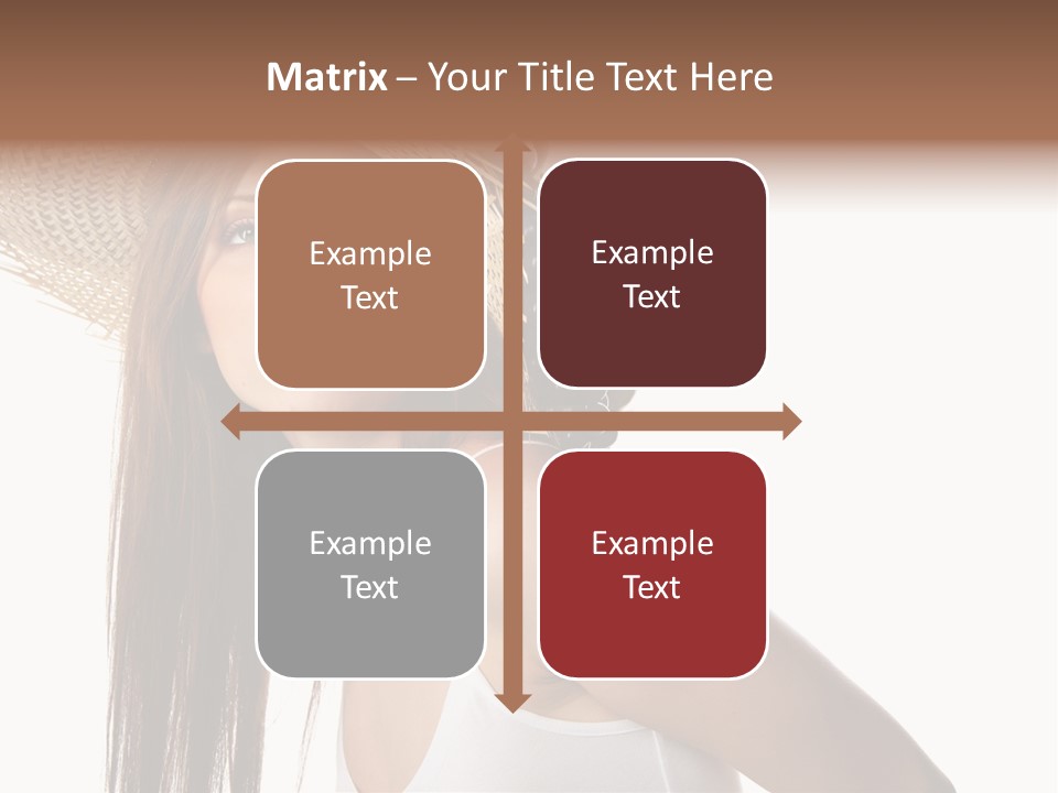 Grape Wreath Female PowerPoint Template