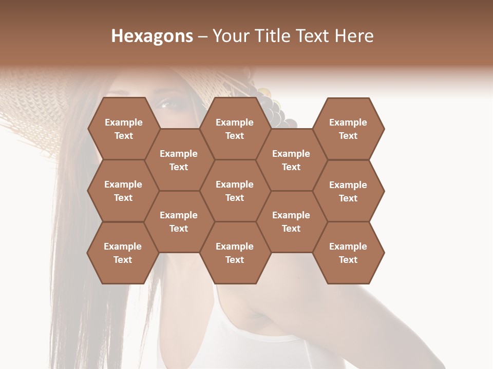 Grape Wreath Female PowerPoint Template