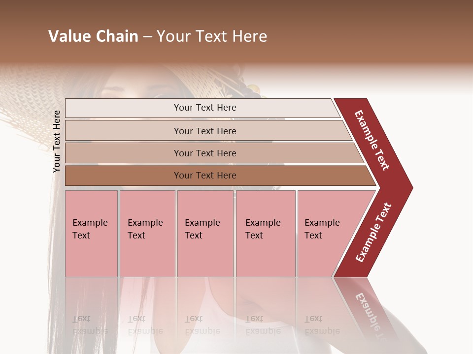Grape Wreath Female PowerPoint Template