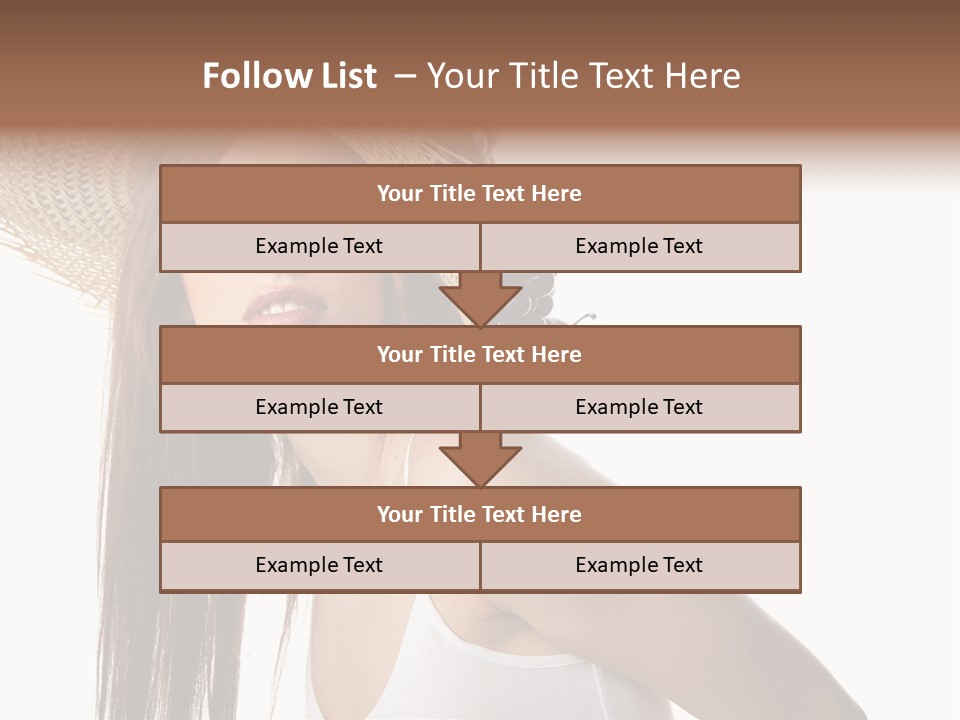 Grape Wreath Female PowerPoint Template