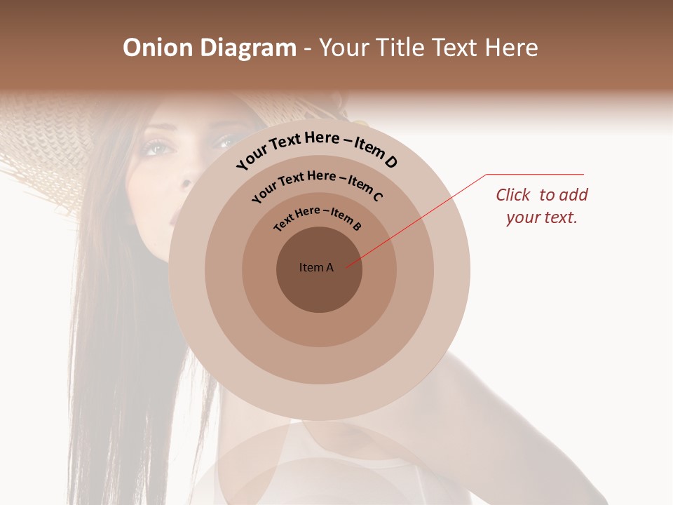 Grape Wreath Female PowerPoint Template
