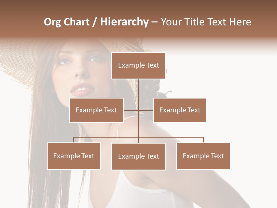 Grape Wreath Female PowerPoint Template