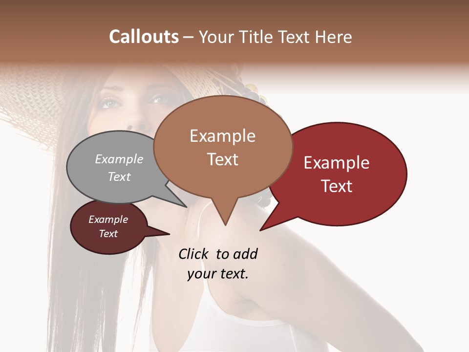 Grape Wreath Female PowerPoint Template