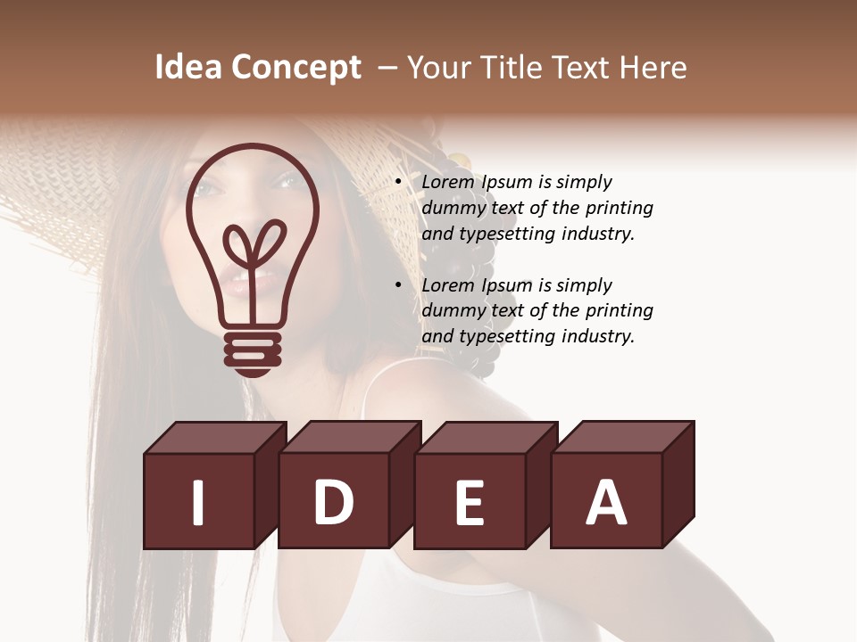 Grape Wreath Female PowerPoint Template