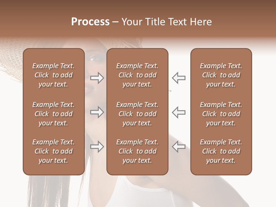 Grape Wreath Female PowerPoint Template