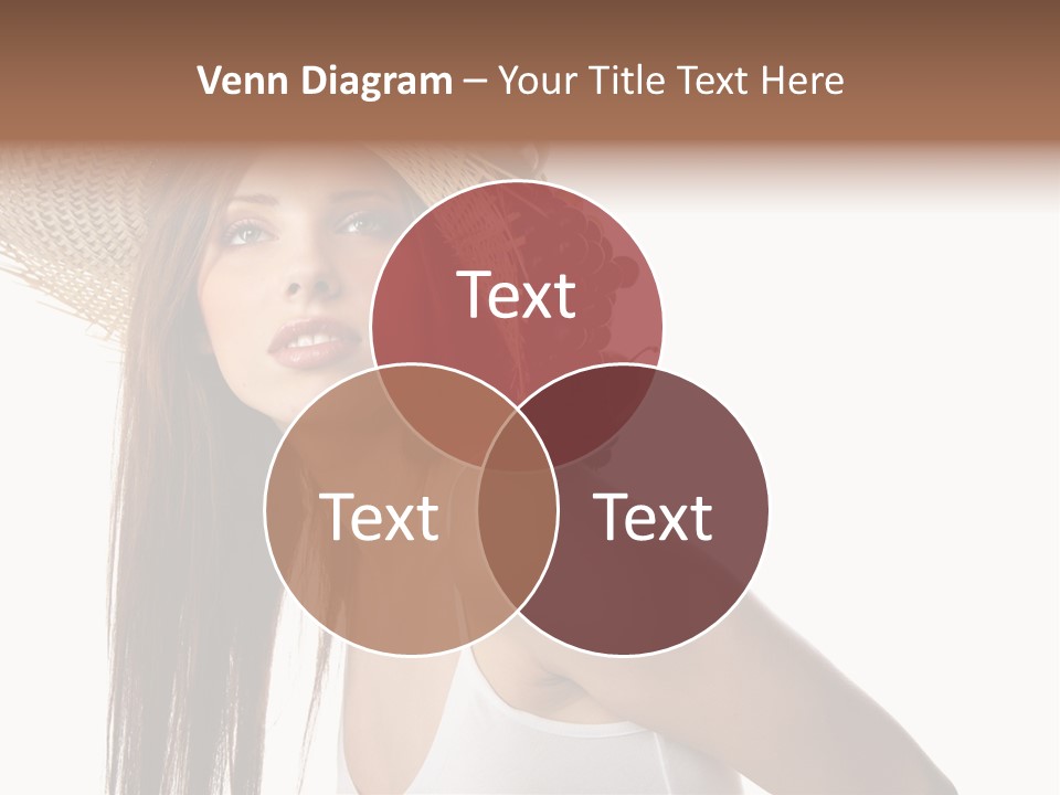 Grape Wreath Female PowerPoint Template