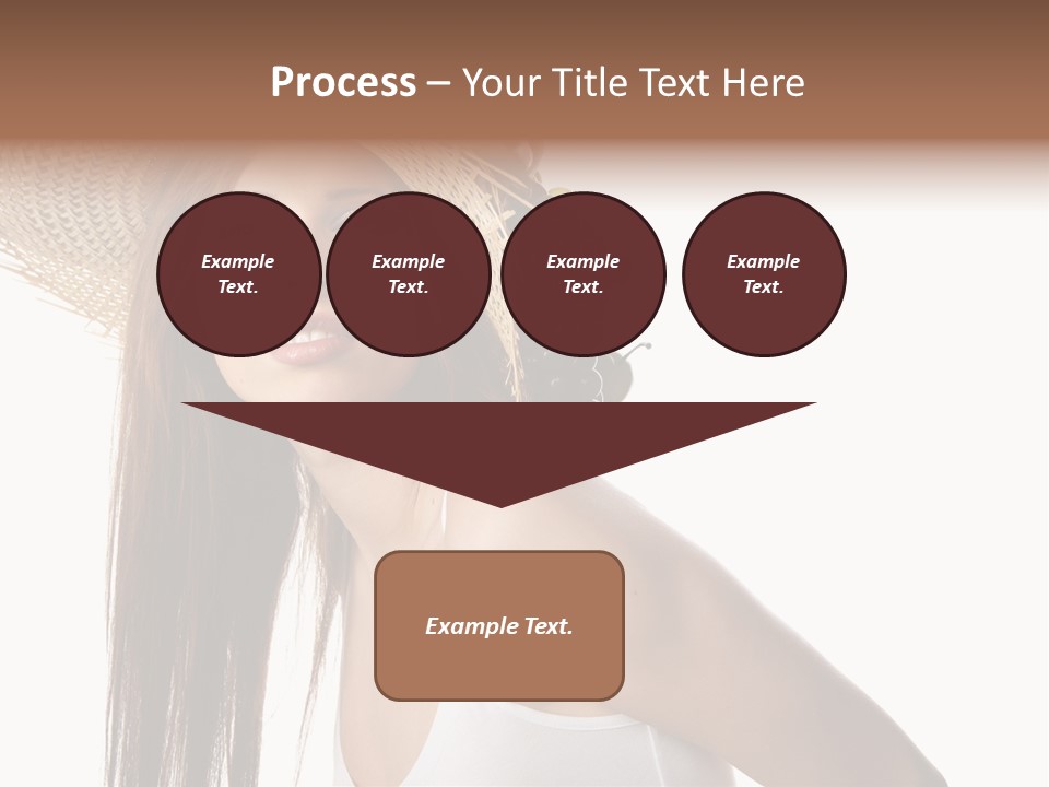 Grape Wreath Female PowerPoint Template