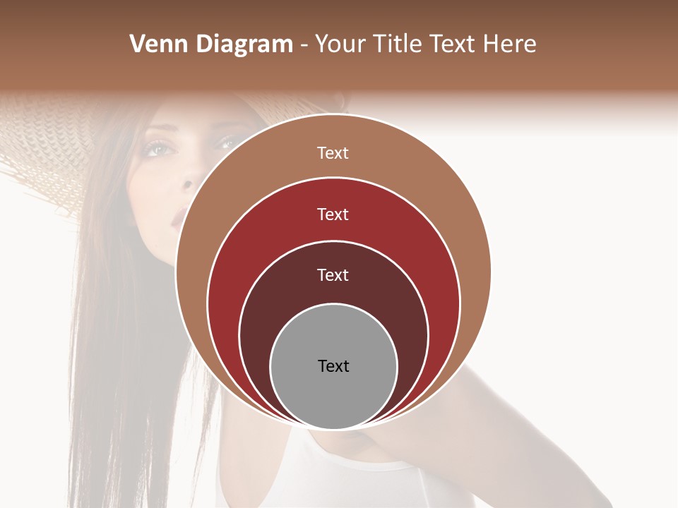 Grape Wreath Female PowerPoint Template
