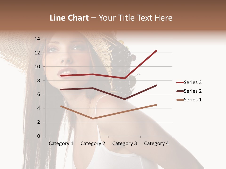 Grape Wreath Female PowerPoint Template