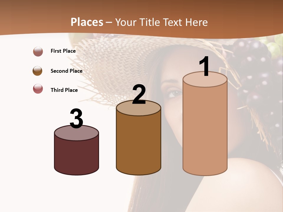 Citrus Hat Female PowerPoint Template