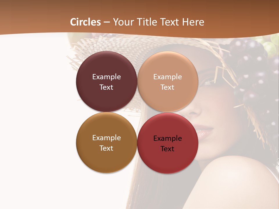 Citrus Hat Female PowerPoint Template