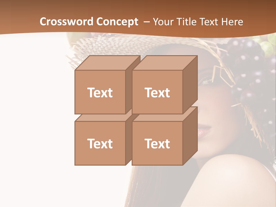 Citrus Hat Female PowerPoint Template