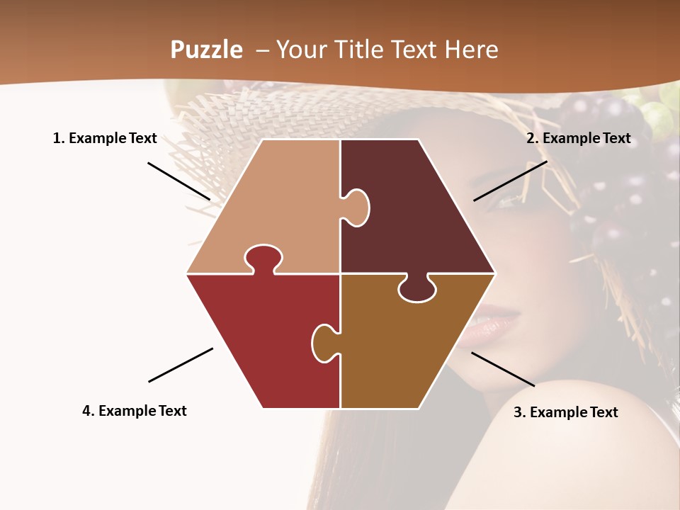 Citrus Hat Female PowerPoint Template