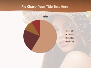 Citrus Hat Female PowerPoint Template