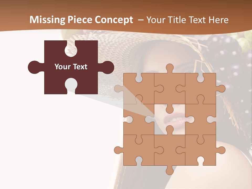 Citrus Hat Female PowerPoint Template