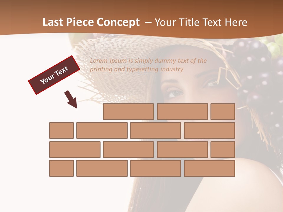 Citrus Hat Female PowerPoint Template