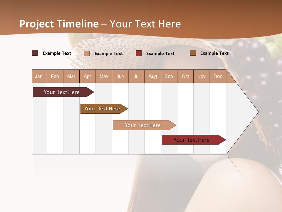 Citrus Hat Female PowerPoint Template