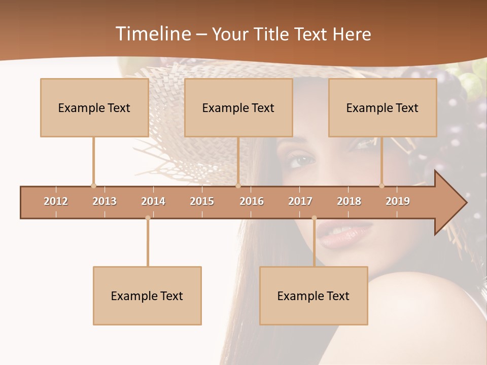 Citrus Hat Female PowerPoint Template