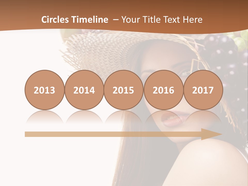 Citrus Hat Female PowerPoint Template