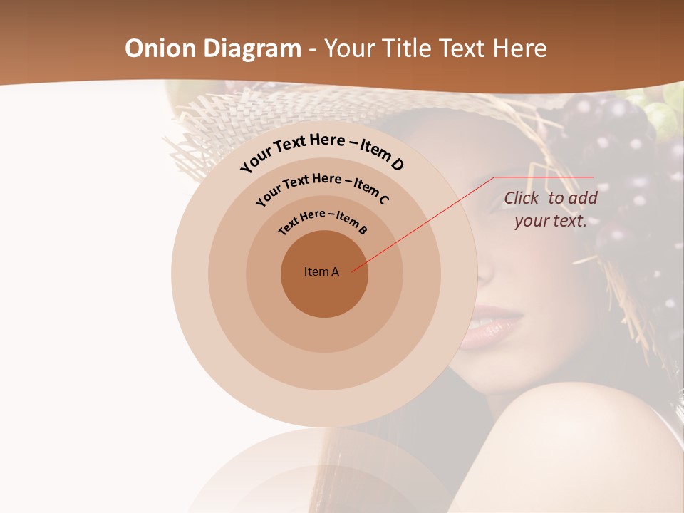 Citrus Hat Female PowerPoint Template