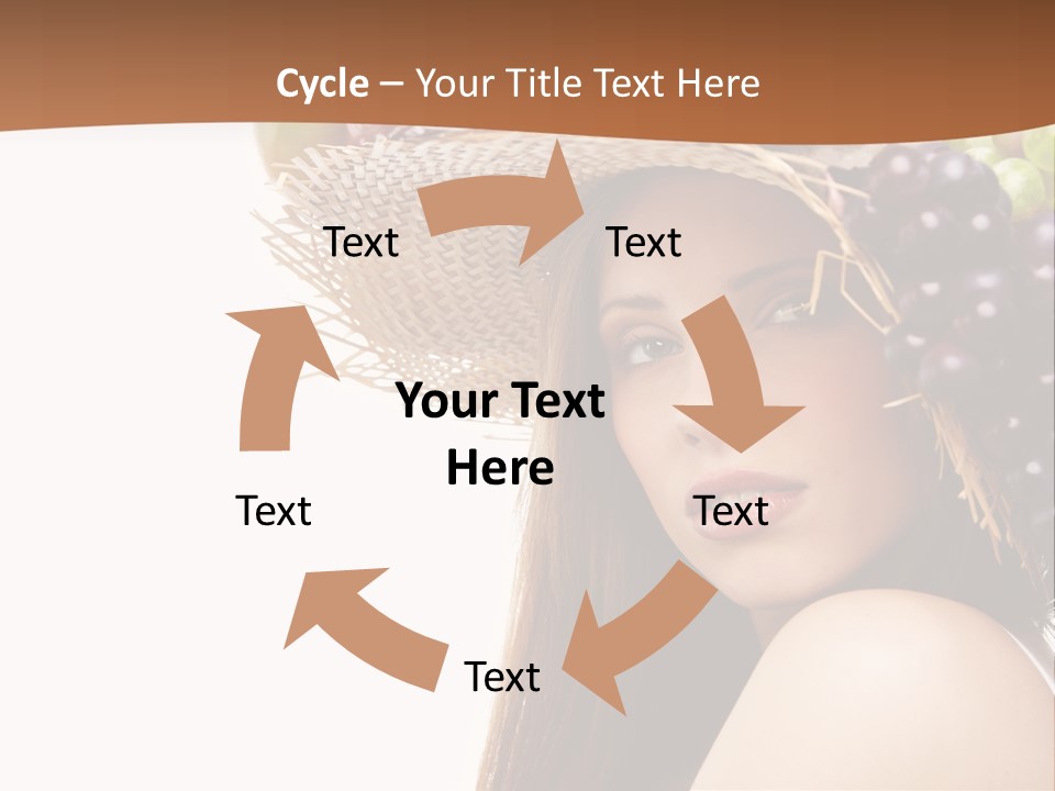 Citrus Hat Female PowerPoint Template