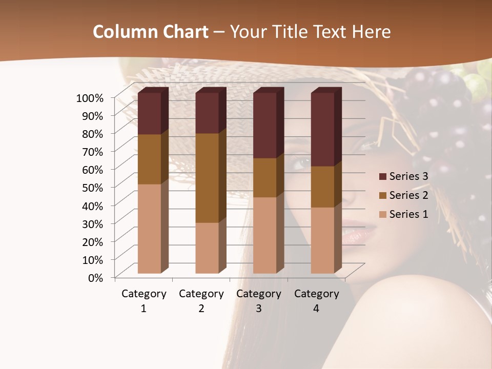 Citrus Hat Female PowerPoint Template