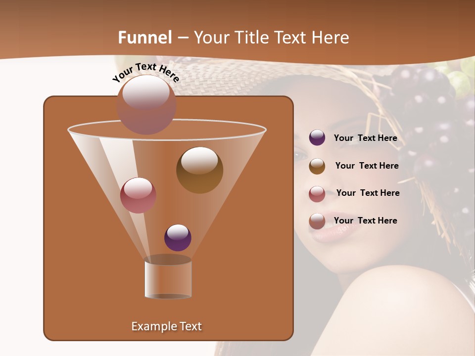 Citrus Hat Female PowerPoint Template