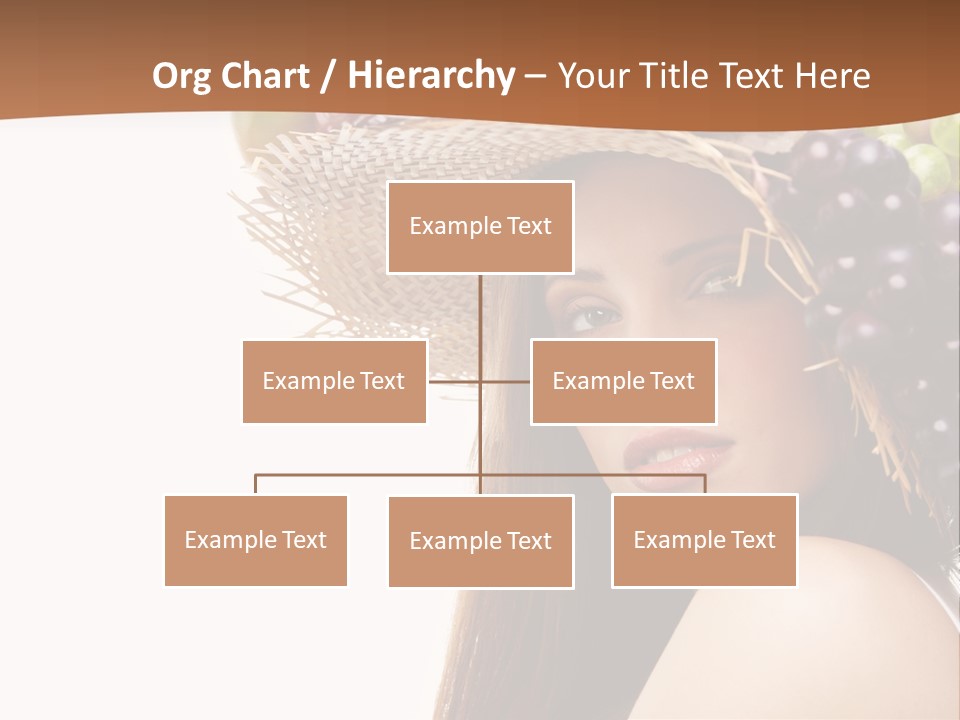 Citrus Hat Female PowerPoint Template