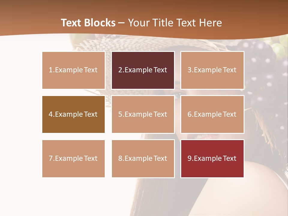 Citrus Hat Female PowerPoint Template