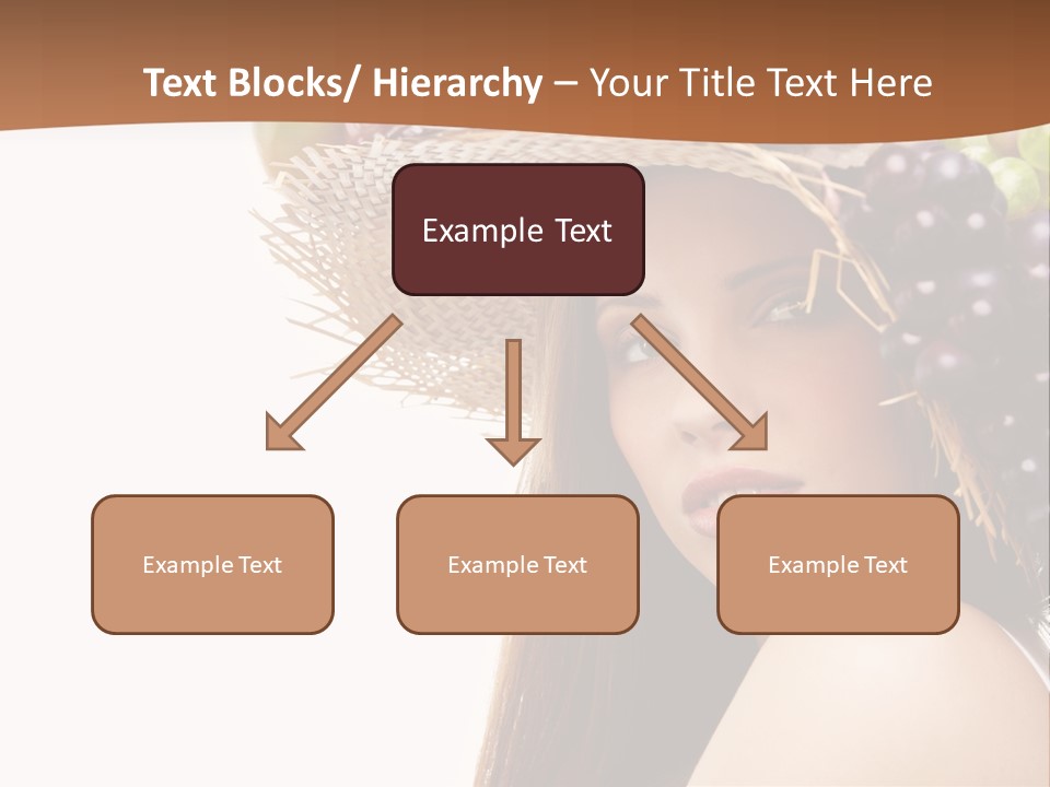 Citrus Hat Female PowerPoint Template