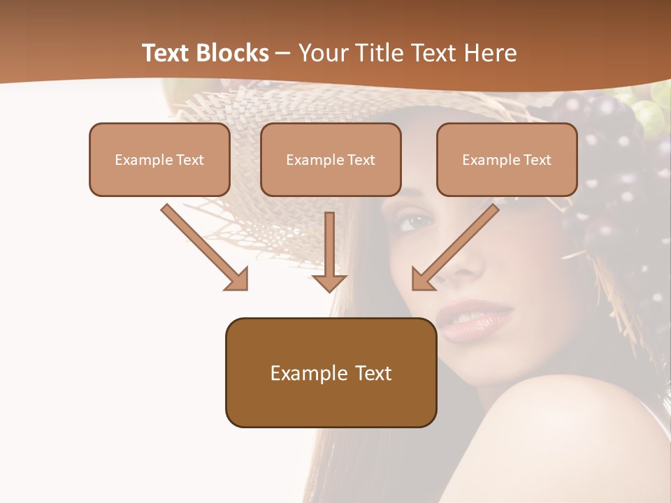 Citrus Hat Female PowerPoint Template