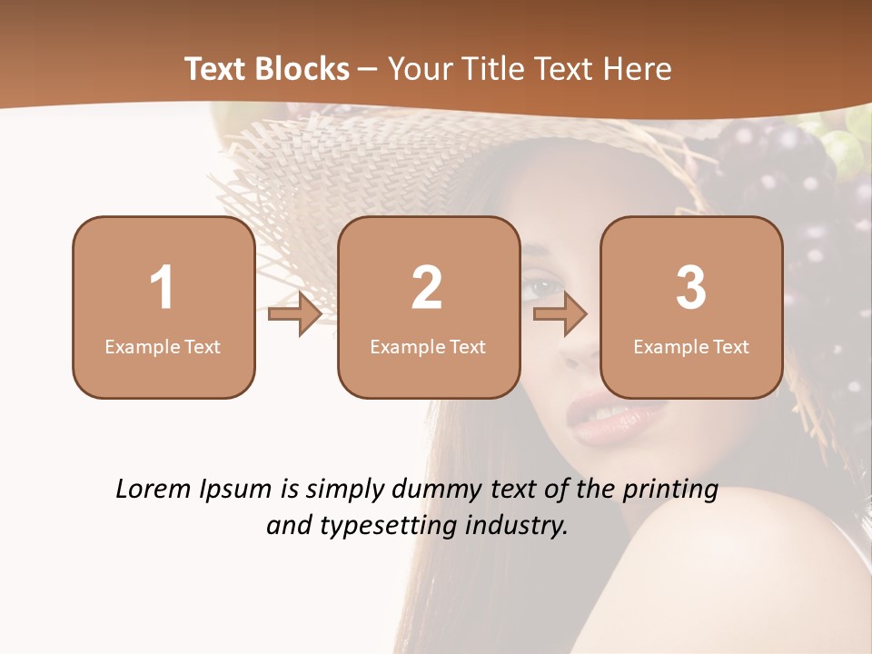 Citrus Hat Female PowerPoint Template