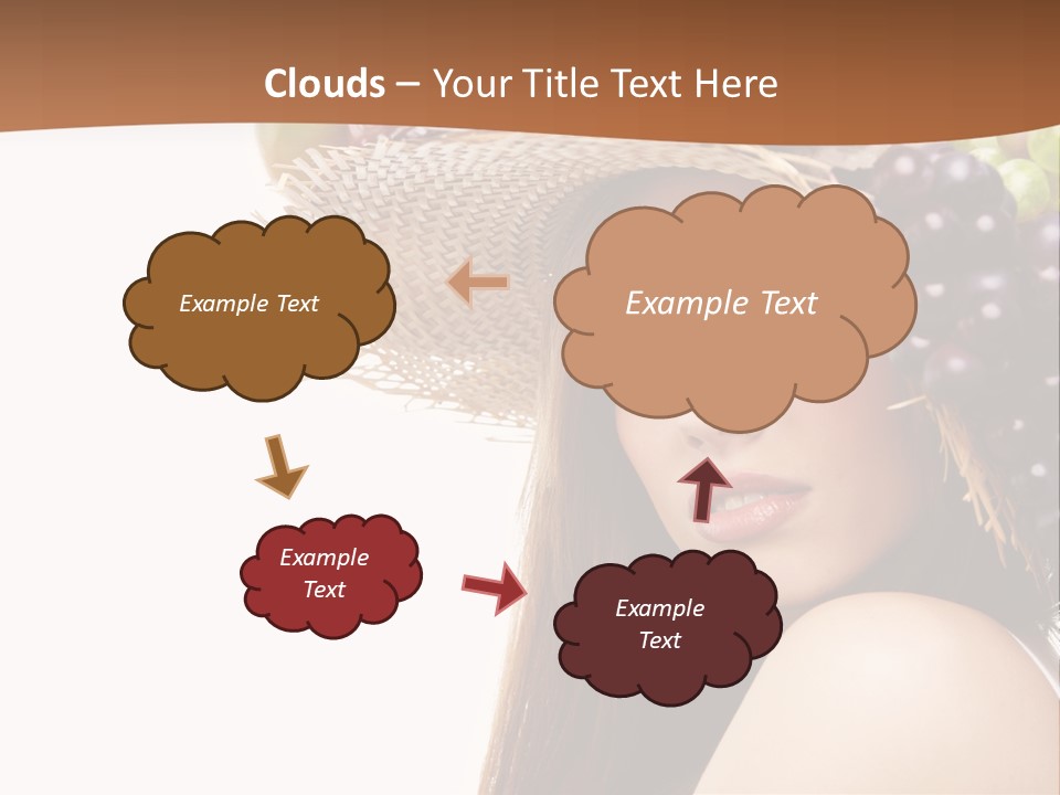 Citrus Hat Female PowerPoint Template