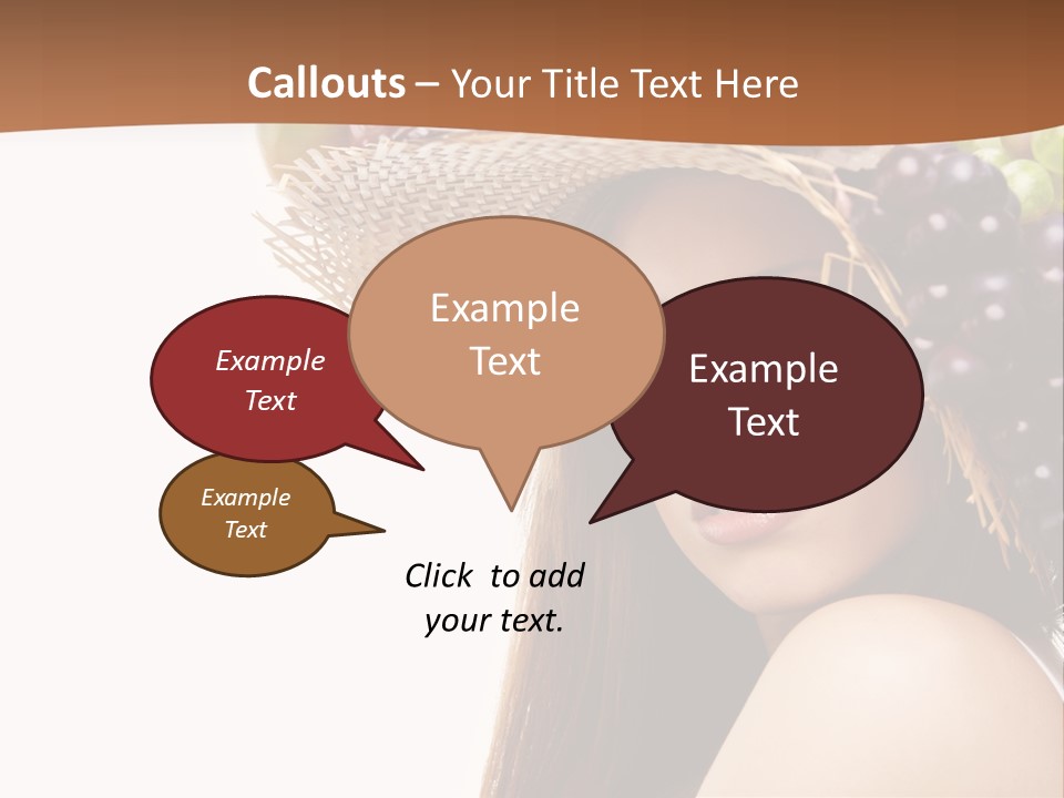 Citrus Hat Female PowerPoint Template