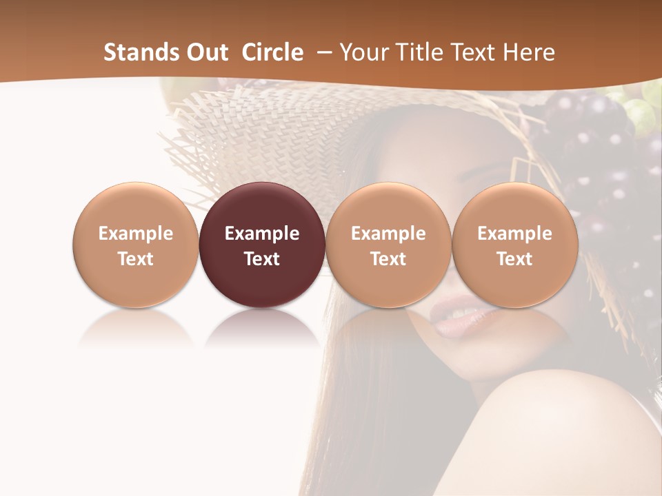 Citrus Hat Female PowerPoint Template