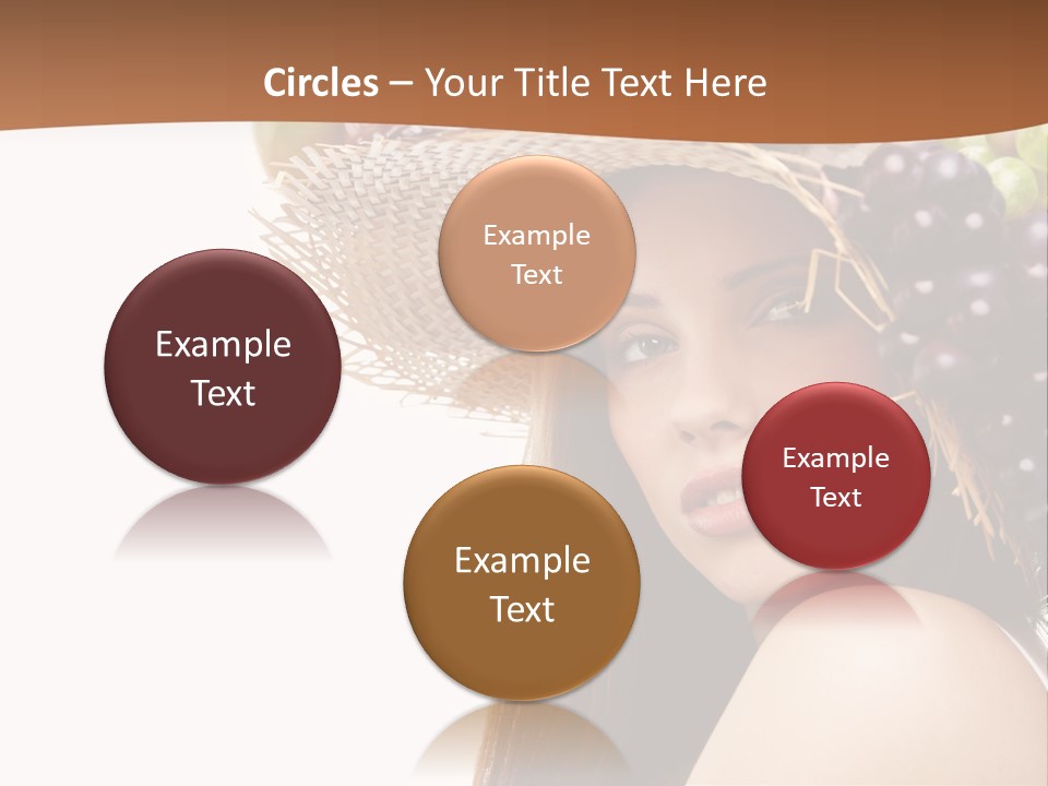 Citrus Hat Female PowerPoint Template