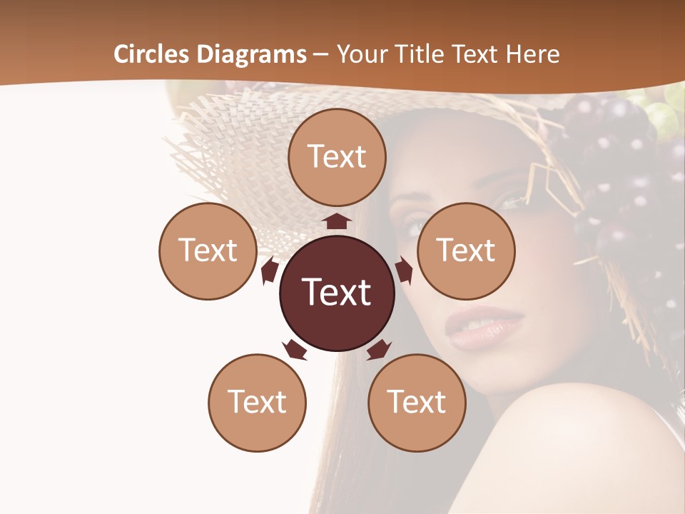 Citrus Hat Female PowerPoint Template