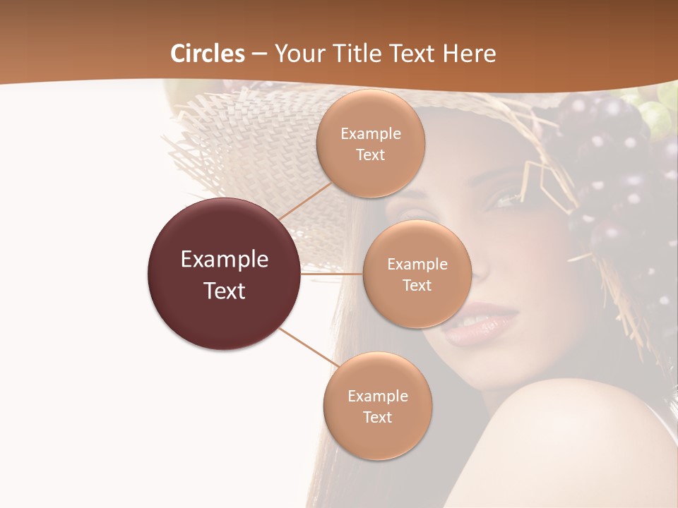 Citrus Hat Female PowerPoint Template