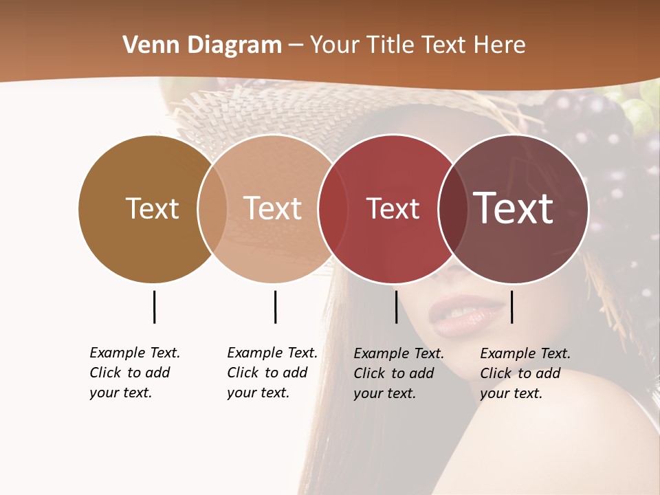 Citrus Hat Female PowerPoint Template