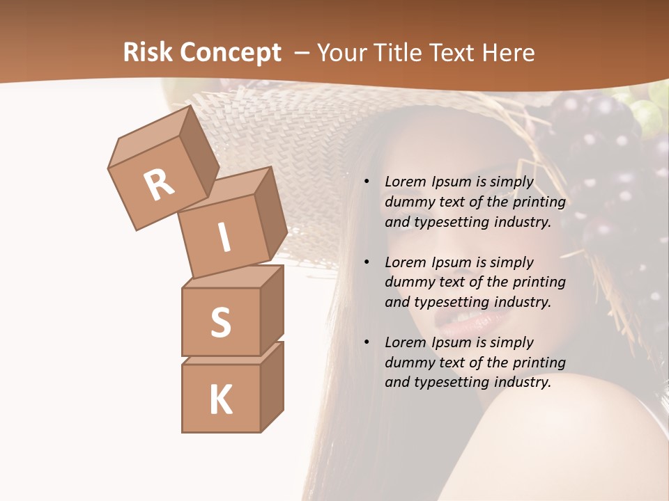 Citrus Hat Female PowerPoint Template