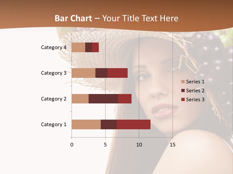 Citrus Hat Female PowerPoint Template