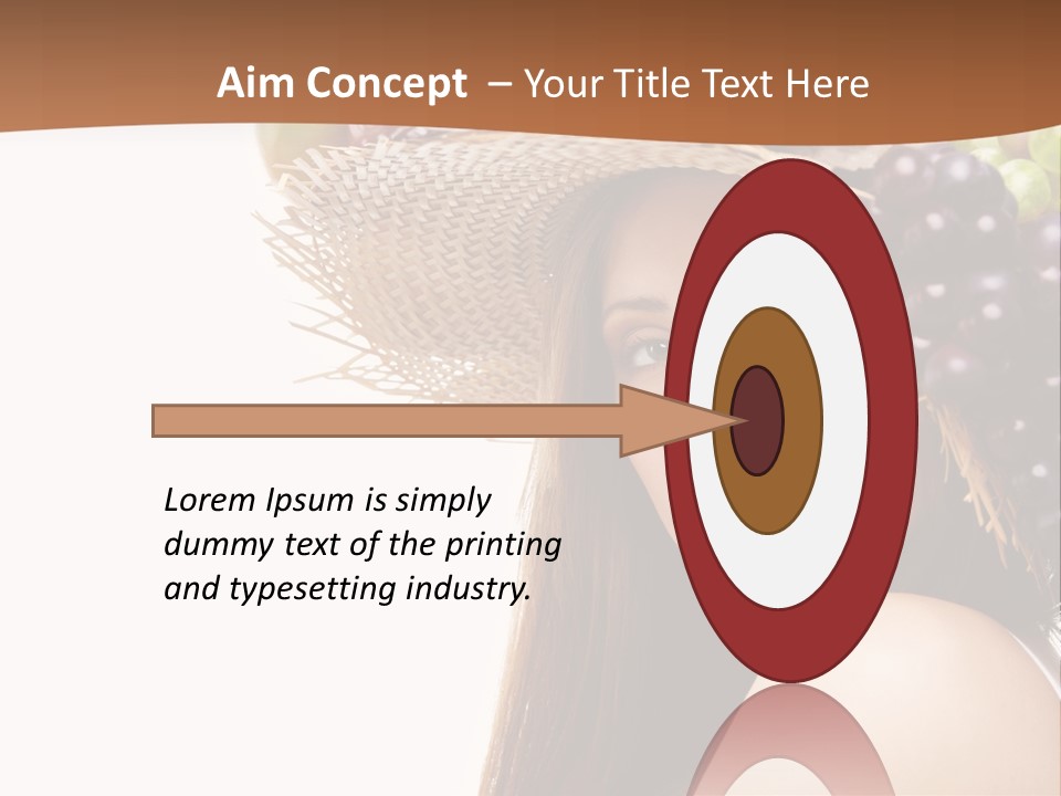 Citrus Hat Female PowerPoint Template