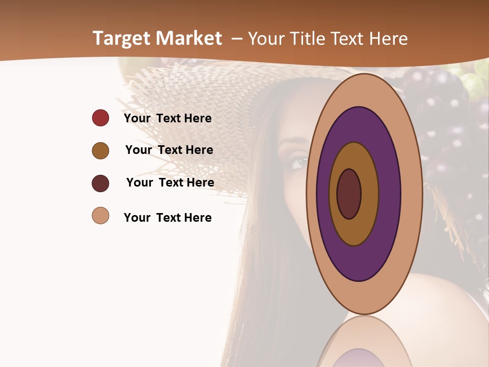 Citrus Hat Female PowerPoint Template