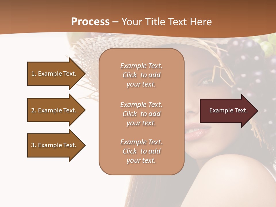 Citrus Hat Female PowerPoint Template